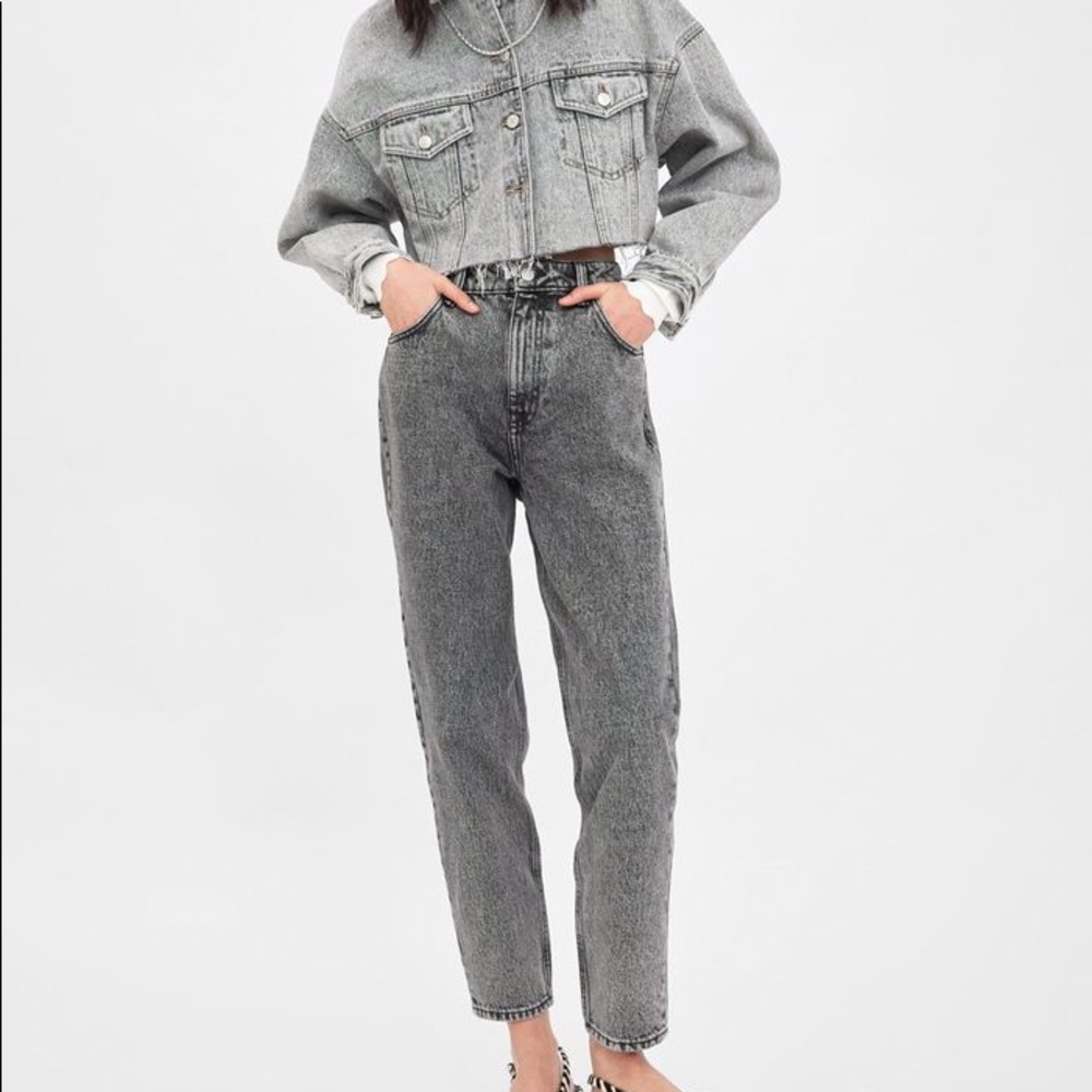 Classic mom fit Zara jeans